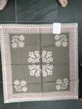 Weberei Schatz Woven Linen Tablecloth with Alpine  Flower Design in different colors - German Specialty Imports llc
