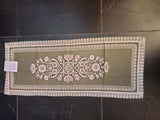 Dessin 83 Weberei Schatz Woven Linen Tablecloth with Bavarian Flower Design in different colors