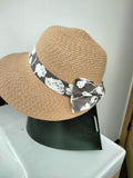 40138  Women  Hat  Straw hat Schute with beautiful  ribbon