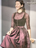 2322938 Babsi HAMMERSCHMID  Dirndl Blouse   dark red lace , Stretch style 3/4 length sleeves - German Specialty Imports llc