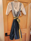 2 pc Stockerpoint  Elegant Dirndl Dress Eleen with Beautiful Apron 65 cm - German Specialty Imports llc