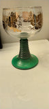 Green Stem ROEMER Wine Glass with golden grapes and leaves