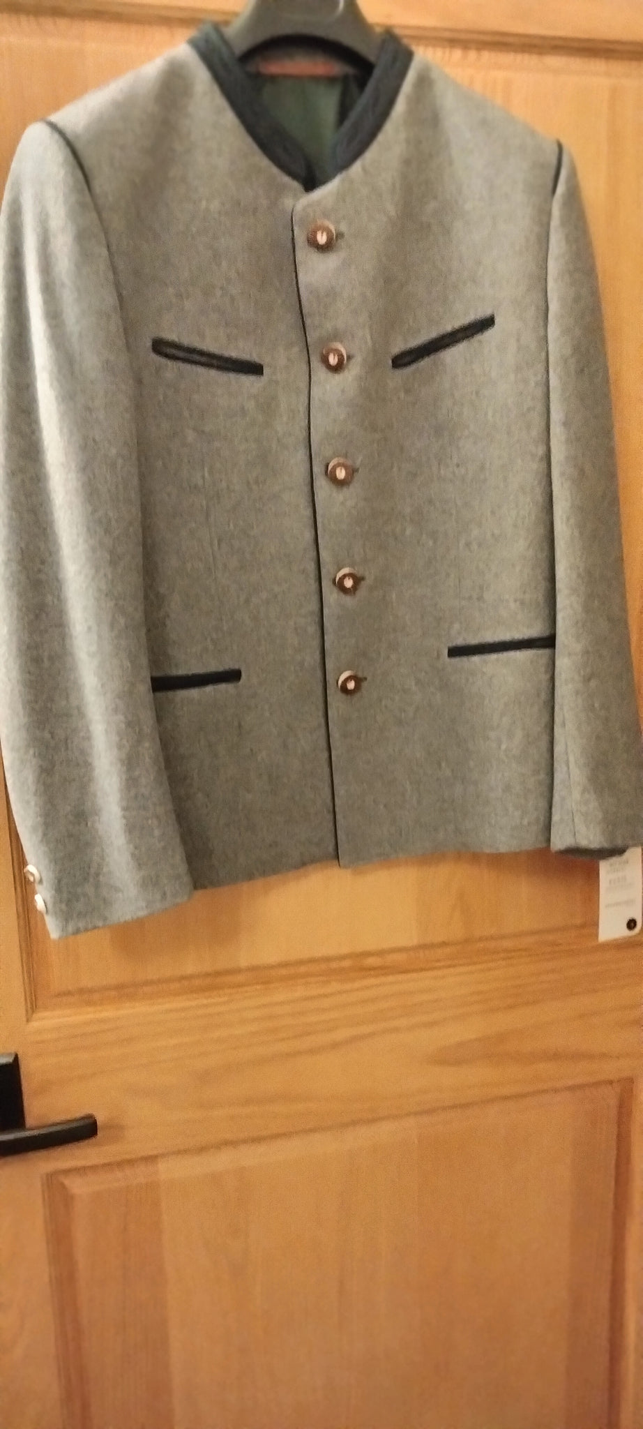 Giacca Elegante Da Lavoro Stockerpoint Stachus - Loden Antracite, Bottoni In Corno, Taglia 50 Uomo - Foto 2