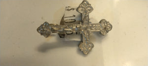 Cross with Cruzifix  hat Pin / Brooche