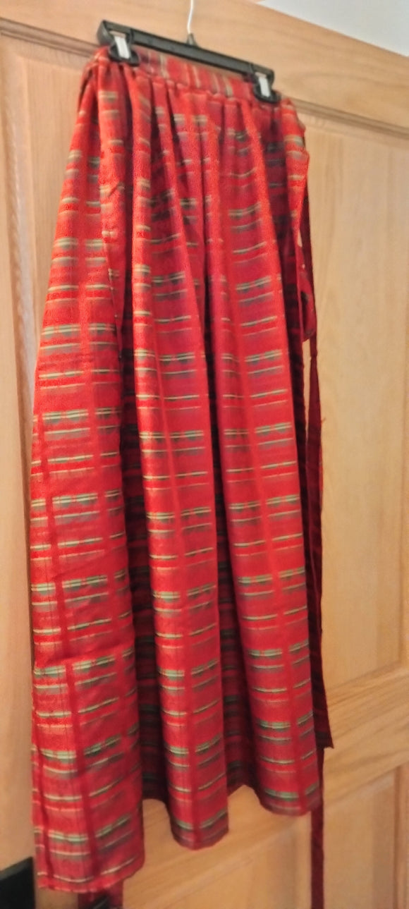 Stockerpoin red/ green Dirndl Apron/Schuerze long