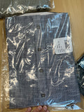 252 1301 59 Hammerschmid Trachtenhemd Men Trachten Shirt with Standup collor , navy blue striped
