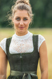 922865-020057 Modell: GL-10-Arberg, olive / taupe ,Midi 65 cm skirt length Marjo Dirndl - German Specialty Imports llc