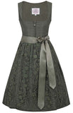 922865-020057 Modell: GL-10-Arberg, olive / taupe ,Midi 65 cm skirt length Marjo Dirndl - German Specialty Imports llc