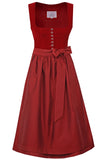 921070-020057 Modell: Gy-10-Nussdorf,olive and cherry  ,70 cm and 75 cm skirt length Marjo Dirndl - German Specialty Imports llc