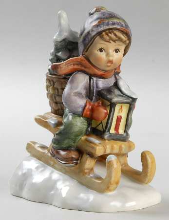 Hummel Goebel Ride into Christmas Boy on sled  # 396  2/0 1981 - German Specialty Imports llc