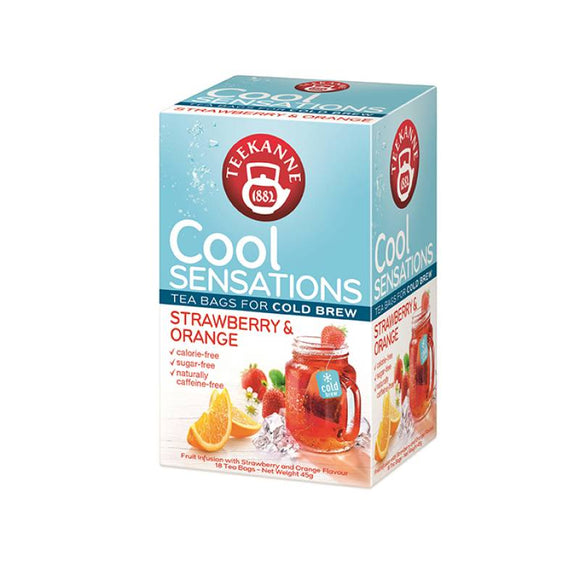 757937 Teekanne  Cool Sensations Strawberry & Orange  Cold Brew Tea - German Specialty Imports llc
