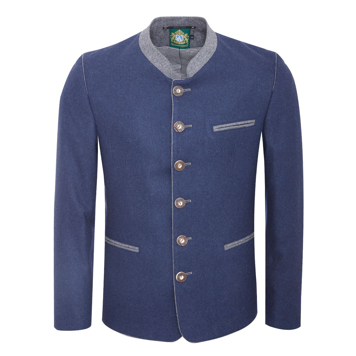 191 8100 Leo Hammerschmid Blue Grey And Taupe Green Fine Loden M 191-8100-leo-hammerschmid-blue-grey-and-taupe-green-fine-loden-m