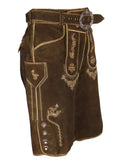 252-8410-63 Hammerschmid Lederhose Ried  Men Trachten  Lederhosen Leather Pants, dark brown - German Specialty Imports llc