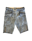 2328489 71 Hammerschmid Lederhose Warngau Men Trachten  Lederhosen Leather Pants, light grey antique