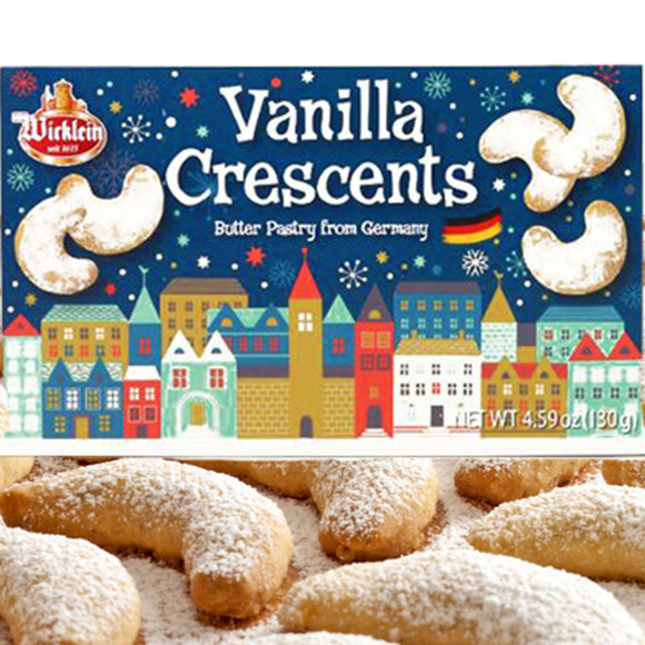 296338 Wicklein Gift Box with Vanilla Crescents 4.59 oz - German Specialty Imports llc