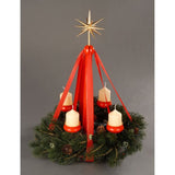 For Preorder Only - Advent wreath with Stand and candles and candle holders - German Specialty Imports llc