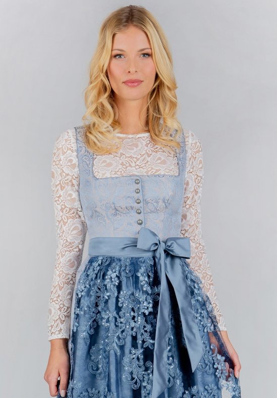 long sleeve dirndl dress Vintage Floral Dirndl Dress