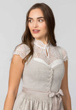Daniela Taupe Stockerpoint Dirndl  70 cm skirt length - German Specialty Imports llc