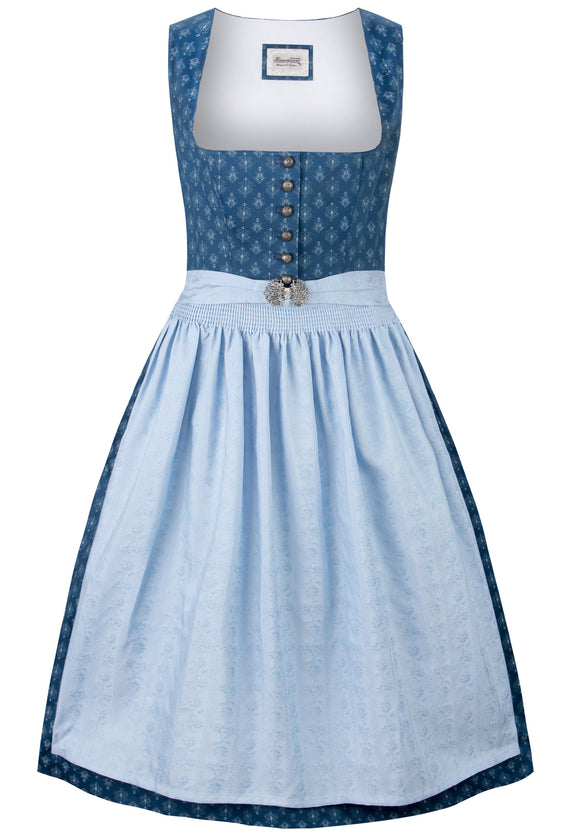 Wiesnwuid Dirndl Fanny , blue 60 cm - German Specialty Imports llc