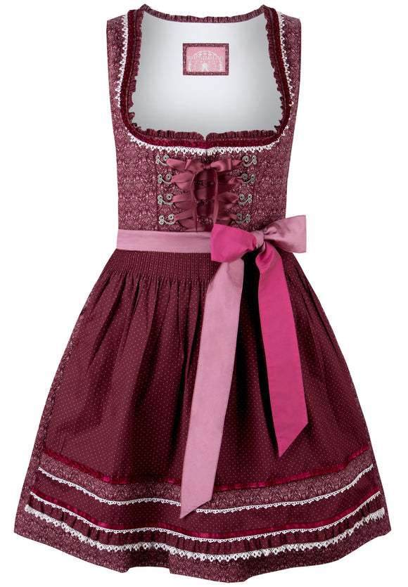 Kim Stockerpoint  EDELWUID Dirndl burgundy