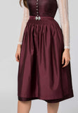 Lucille Stockerpoint Dirndl  75 cm in blue, green and burgundy red - German Specialty Imports llc