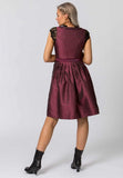 Stockerpoint Dirndl Sanja  Wiesenwuid, burgundy red. Skirt length 60 cm