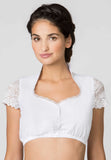Stockerpoint B-8058   Dirndl Blouse short lace  sleeves - German Specialty Imports llc