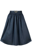 Elegant dark blue Apron for Dirndl