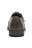 6076 Haferl Shoe Black Nappa Leather  with Leather Sole Old Grey