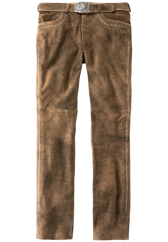 Rocco3 Stockerpoint Trachten Long  Lederhosen leather pants with belt