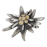 090391 Antique Pewter Edelweiss Hat pin / Brooch
