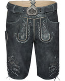 241-8490-72 Hammerschmid Lederhose Gruenten Men Trachten  Lederhosen Leather Pants, dark brown antique - German Specialty Imports llc