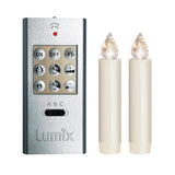 Krinner Lumix Electric Magnetic Candle lights set with remote 2 pc