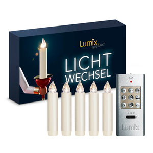 Krinner Lumix magnetic Electric Candle lights set with remote 5 pc