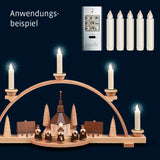 Krinner Lumix magnetic Electric Candle lights set with remote 5 pc