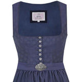 917975-020057 Modell: GR-10-Otterfing, asphalt , Midi 75 cm  skirt length Marjo Dirndl - German Specialty Imports llc