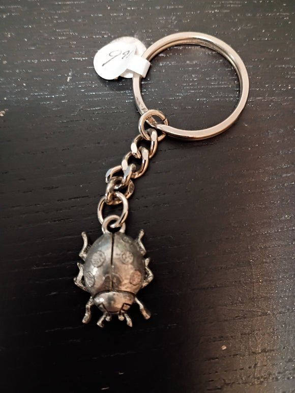 Ladybug  Pewter Keychain
