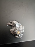 001418 Hat pin Pewter Eagle with Edelweiss