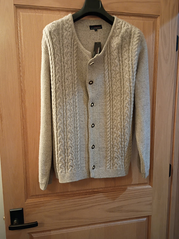 Stockerpoint Beige Men Knitted Trachten Jacket - German Specialty Imports llc