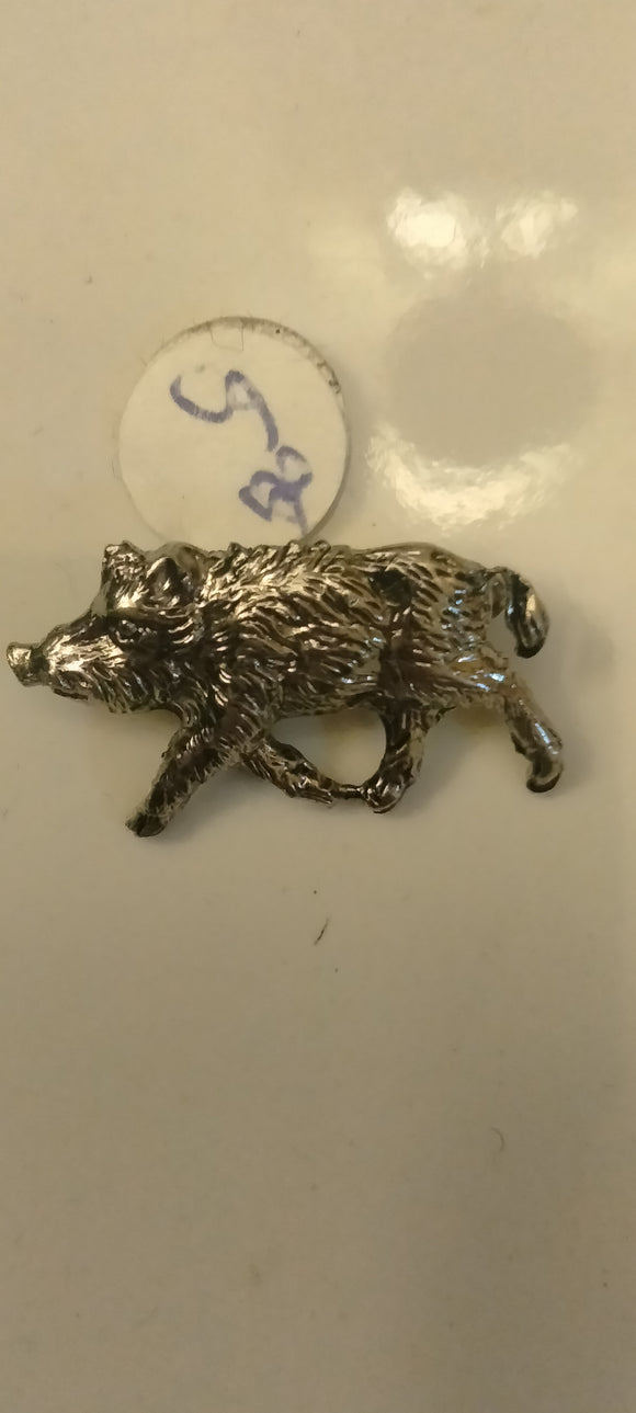 Hat pin Pewter Wild Boar