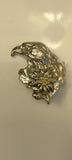 Hat pin Pewter Eagle with Edelweiss - German Specialty Imports llc