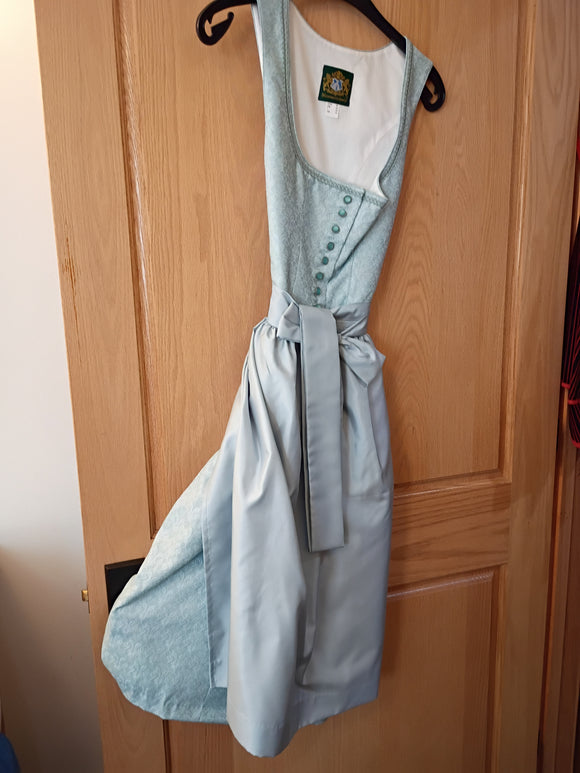 Dirndl , turquise , dress with apron