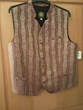 Dominik Weste Vest by Hammerschmid, heather/silver design, 50 % Silk 50 % Polyester