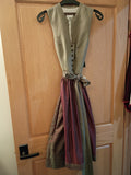 252 2024 2 pc HAMMERSCHMID  Dirndl Alpsee, reed /burgundy red , 70 cm skirt length - German Specialty Imports llc