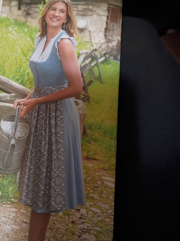 Hamemrschmid Pillersee Linen Dirndl  251 2020 jeans blue  