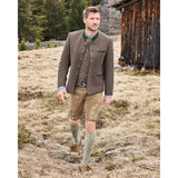 2328488 ISNY Hammerschmid Men Trachten  Lederhosen Leather Pants, beige  antique - German Specialty Imports llc