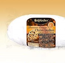 02GE79 Schluender Traditional Butter Christ Stollen in cello pack 17.6oz (Copy)