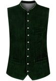 Green vest with button details 