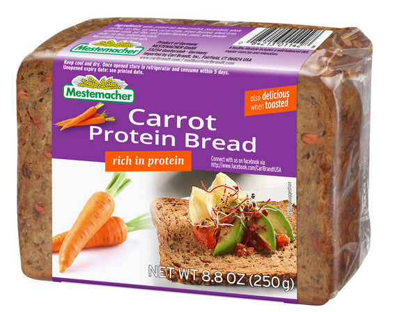 00142 Mestermacher Carrot Protein Bread - German Specialty Imports llc
