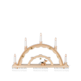 Blank-Engel Hand made Wooden Light Arch, electric, 1 angel zither - German Specialty Imports llc
